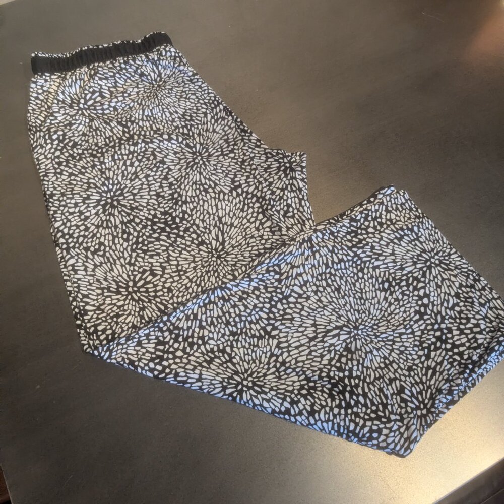 DKNY Super Soft Black and White Print PJ Lounge Pants